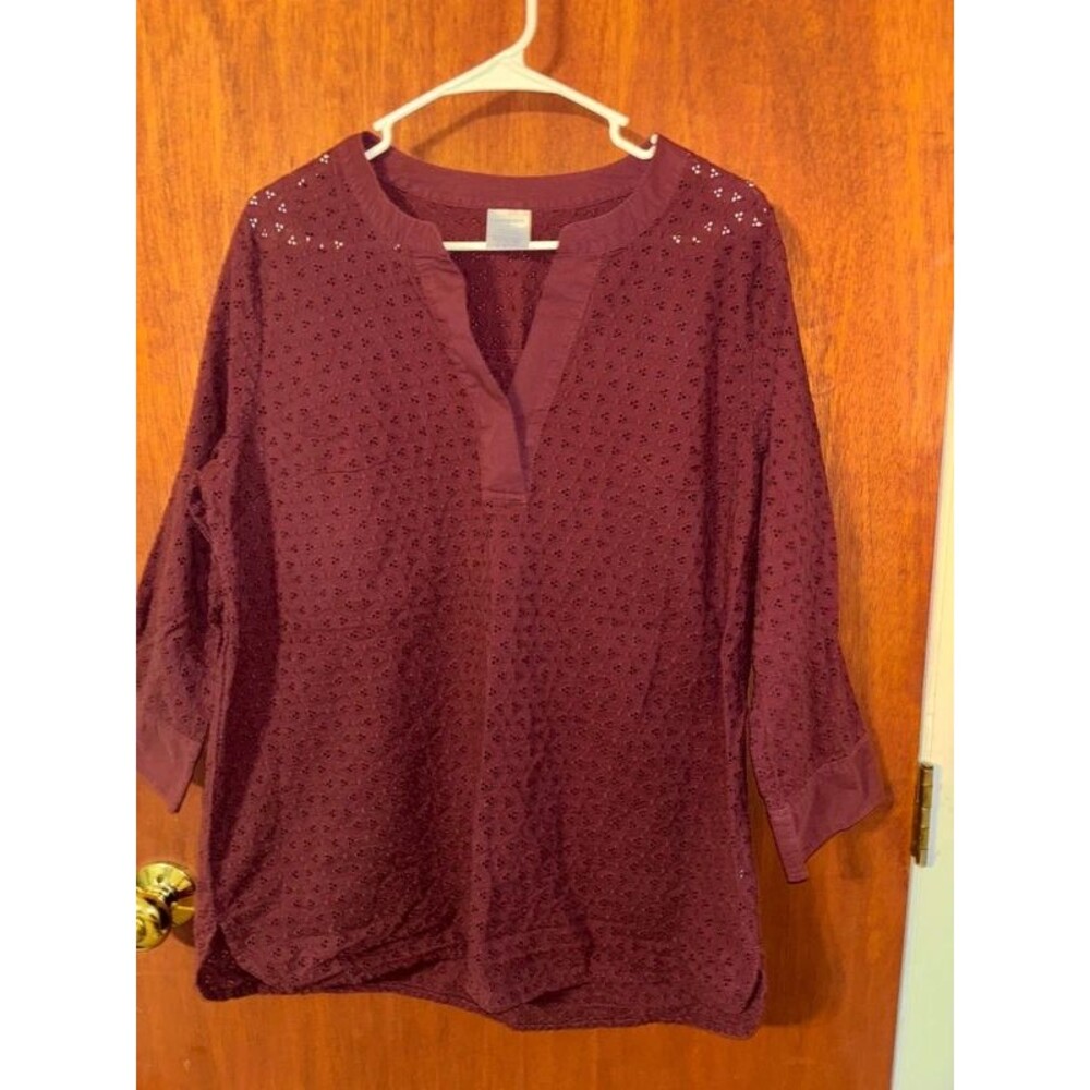 Lands End Shirt Size 14 100% Cotton